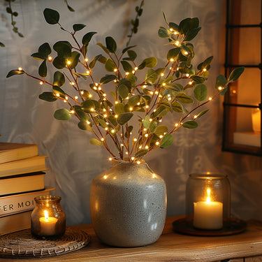 Guirlande Lumineuse Branche D'Olivier-Lampe Veilleuse